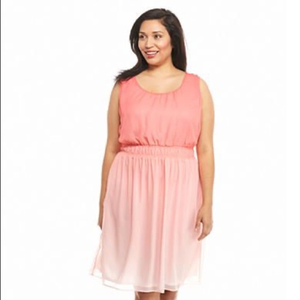 Kim Rogers 3x Coral Ombré Dress